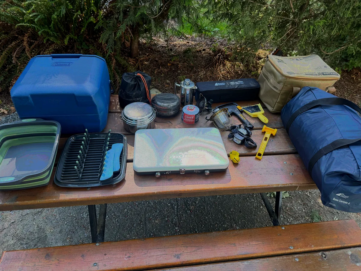 Full Tide and Trail gear layout
