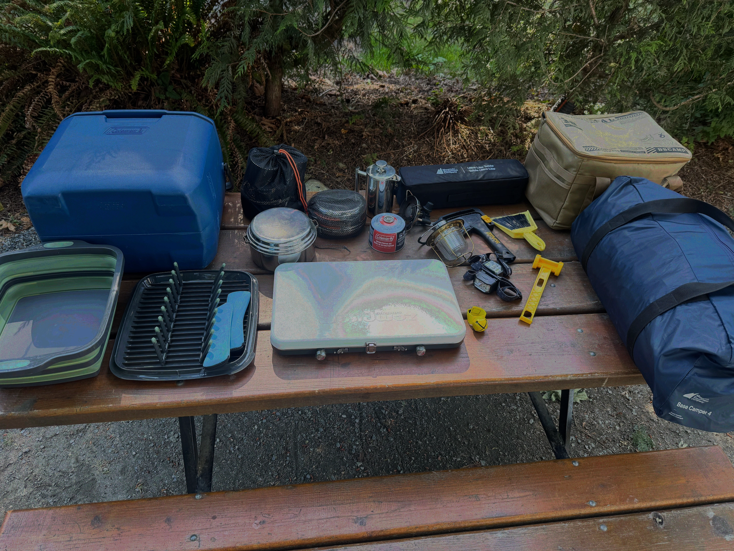 Full Tide and Trail gear layout