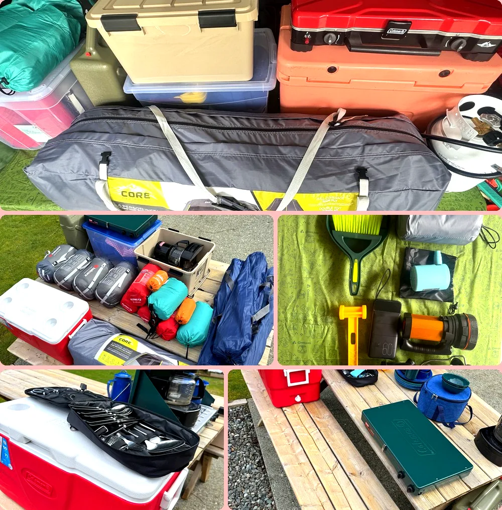 CampWreck camping gear package contents